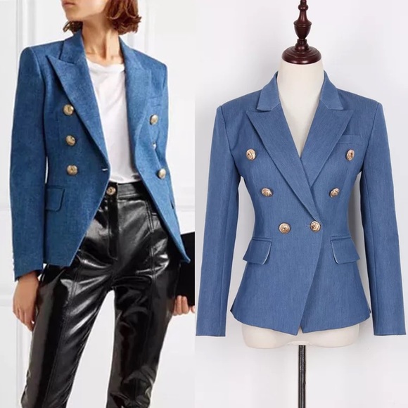 Beautiful blue chic blazer😍 - Picture 6 of 11